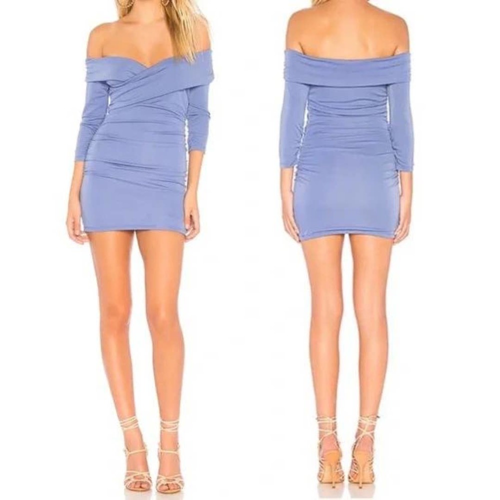 MAJORELLE | Cypress Mini Dress in Periwinkle Blue | Size XS